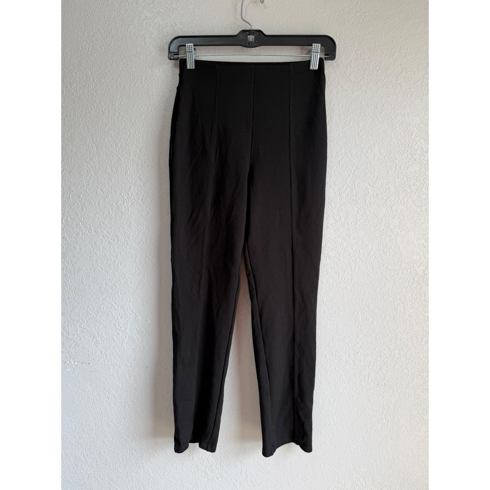 Halara Black High Waisted Straight Leg Work Pants XS Regular Front Seam 7E0DA